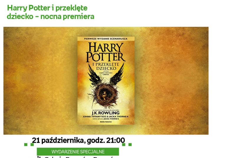 Nocna premiera książki "Harry Potter i Przeklęte Dziecko" w Rzeszowie