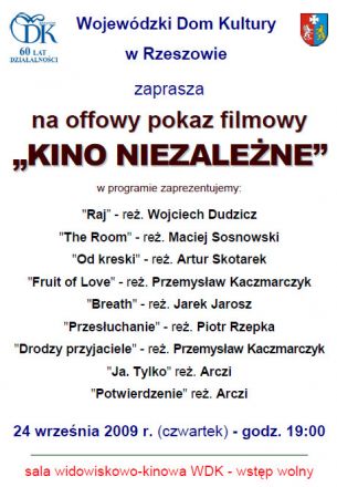 Offowy pokaz filmowy "KINO NIEZALEŻNE"