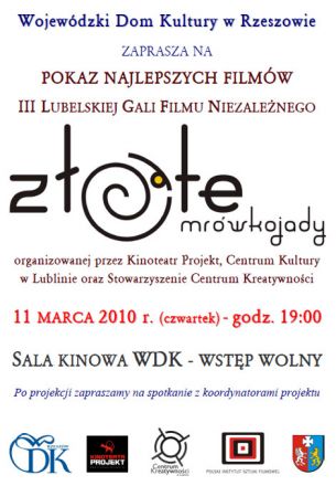 Najlepsze filmy "Złote Mrówkojady"