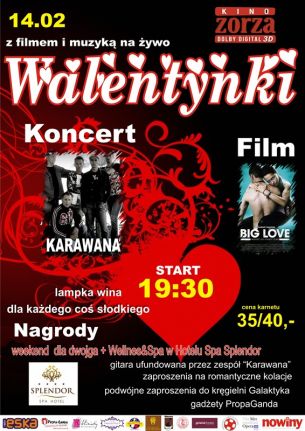 Walentynki w Kinie Zorza 