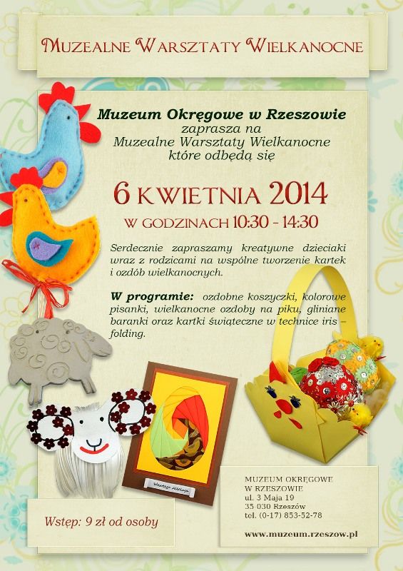 Muzeum Okręgowe zaprasza na Warsztaty Wielkanocne
