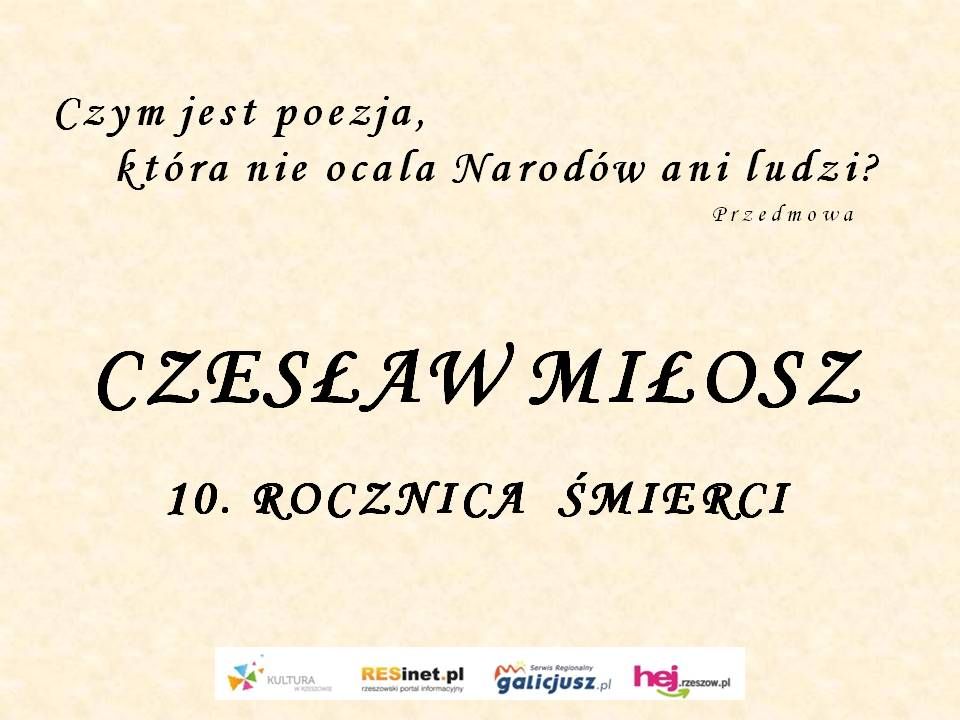 Wystawa na cześć Czesława Miłosza