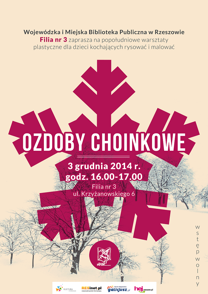 Warsztaty ozdób choinkowych dla dzieci 