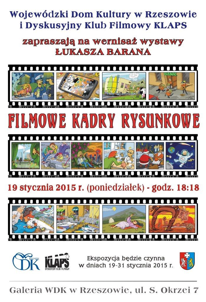 &quot;Filmowe kadry rysunkowe&quot; - wernisaż wystawy Łukasza Barana