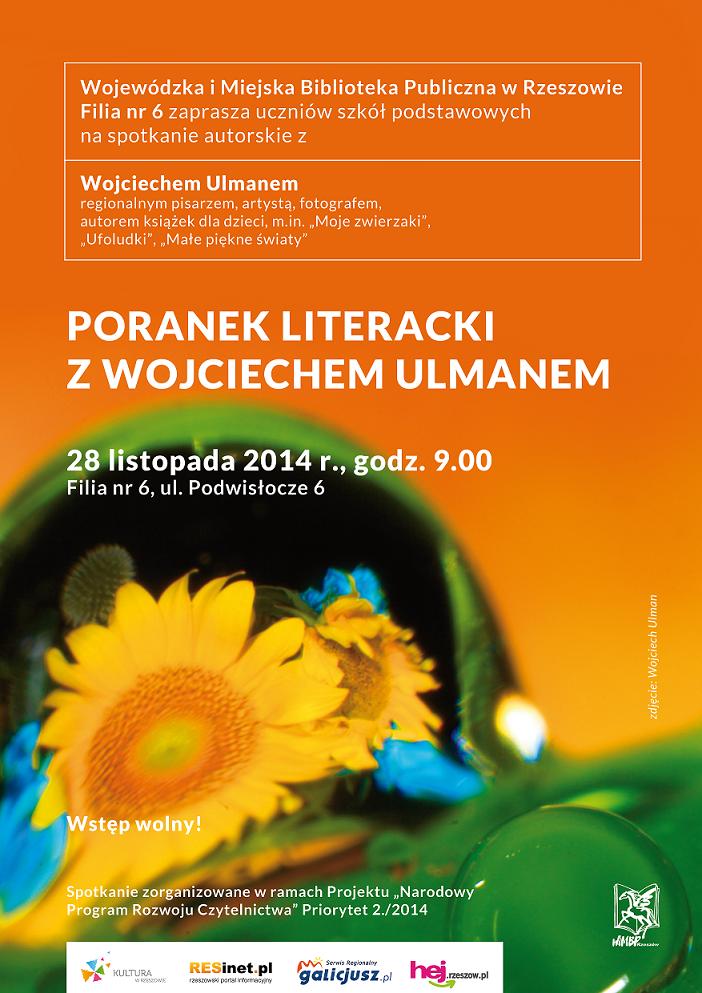 Poranek literacki z Wojciechem Ulmanem