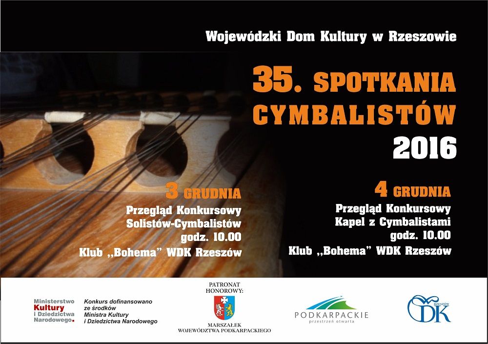 Cymbaliści z całego Podkarpacia przyjadą do Rzeszowa