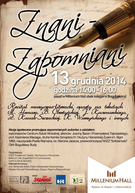 Recital &quot;Znani - Zapomniani&quot;