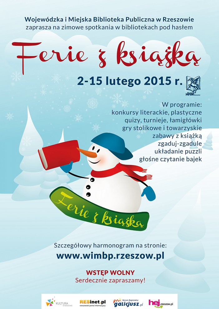 Zimowe spotkania w bibliotekach &quot;Ferie z książką&quot;