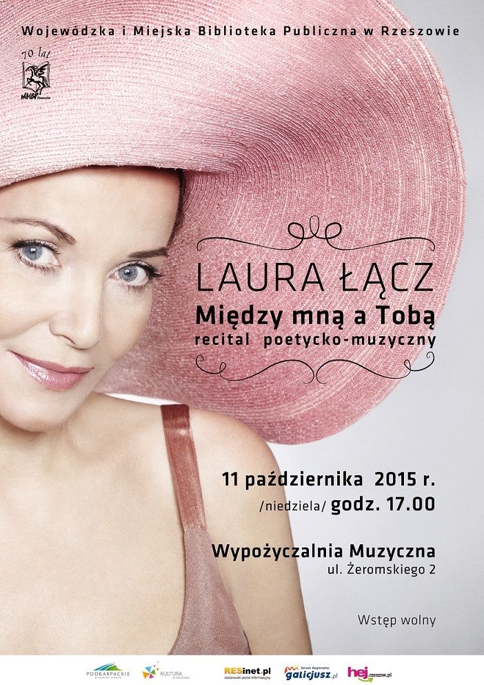 Popularna aktorka Laura Łącz z recitalem w rzeszowskiej bibliotece