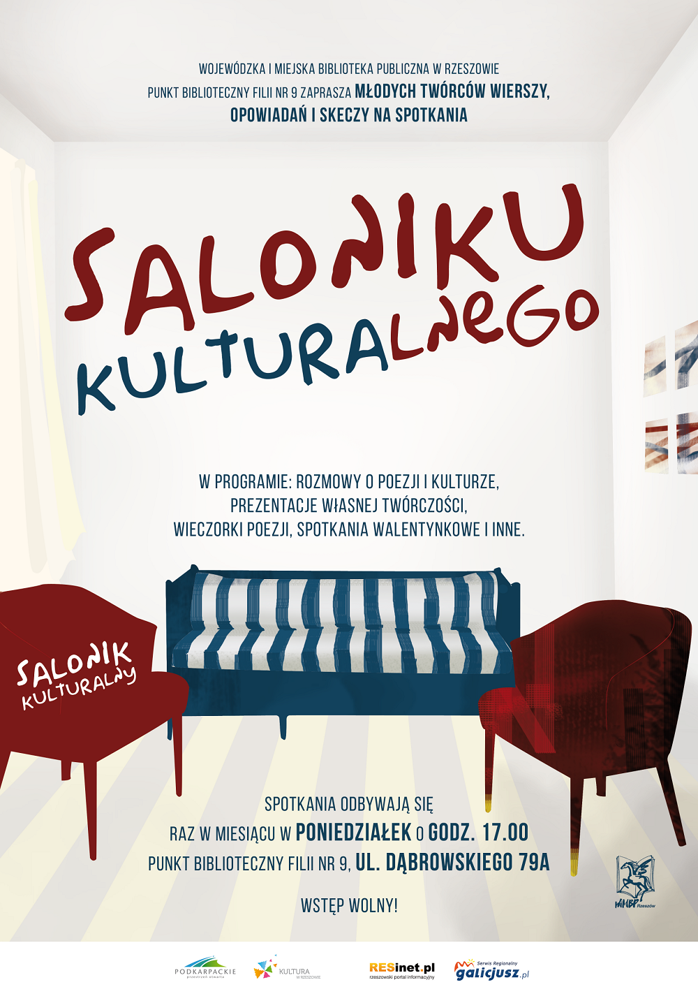 Salonik kulturalny. Spotkania dla młodych poetów oraz twórców opowiadań i skeczy