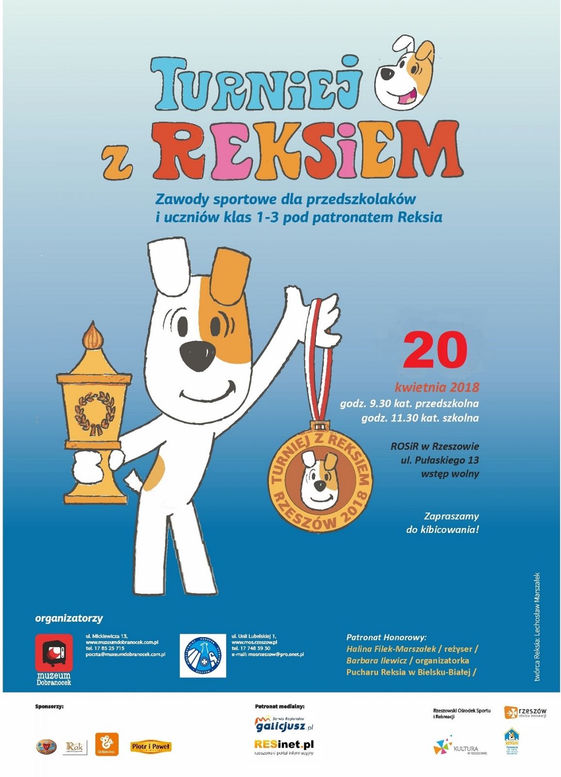 Przedszkolaki i uczniowie powalczą o puchary Reksia