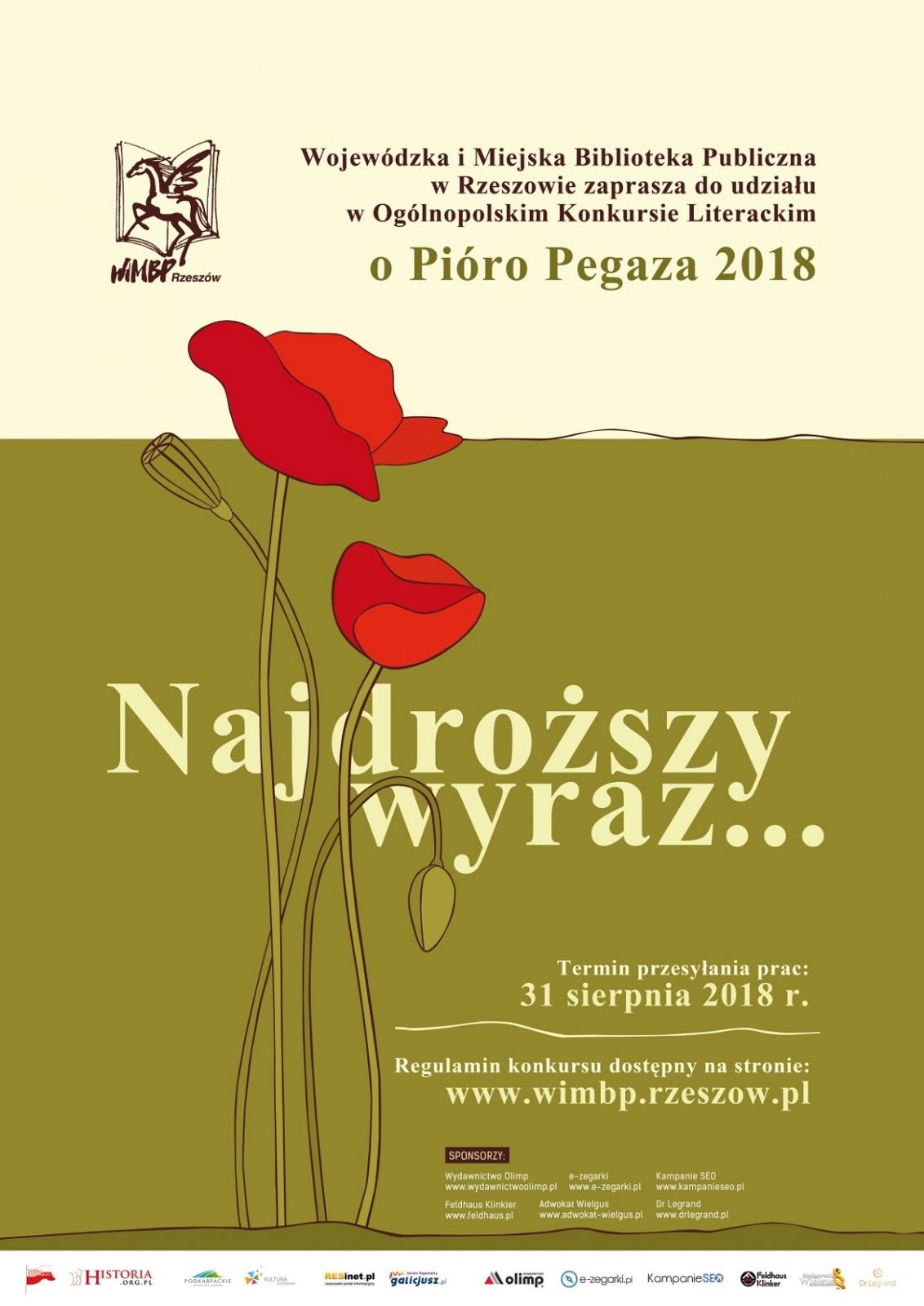 Ruszyły zgłoszenia do konkursu poetyckiego "Pióro Pegaza 2018"