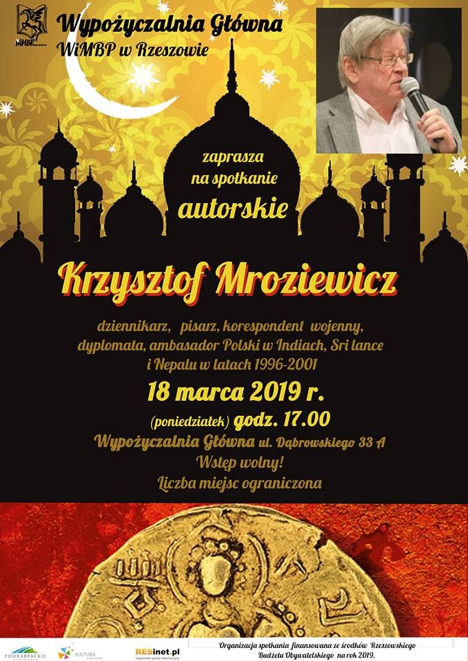 Spotkanie autorskie z Krzysztofem Mroziewiczem
