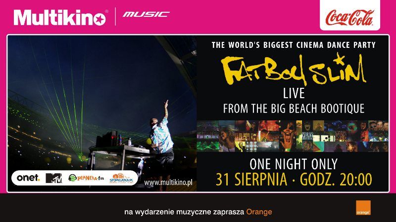 Koncert Fatboy Slim na wielkim ekranie