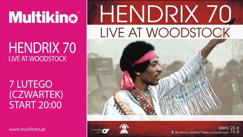 Jimi Hendrix z Woodstocku na dużym ekranie