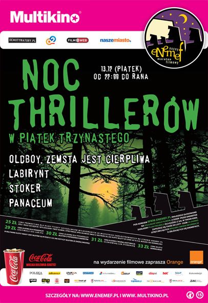 ENEMEF: Noc Thrillerów w Piątek Trzynastego
