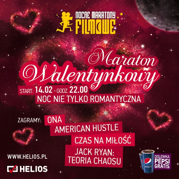 Maraton Walentynkowy.  Noc nie tylko romantyczna