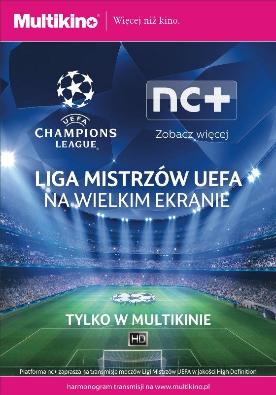 Liga Mistrzów UEFA na wielkim ekranie 