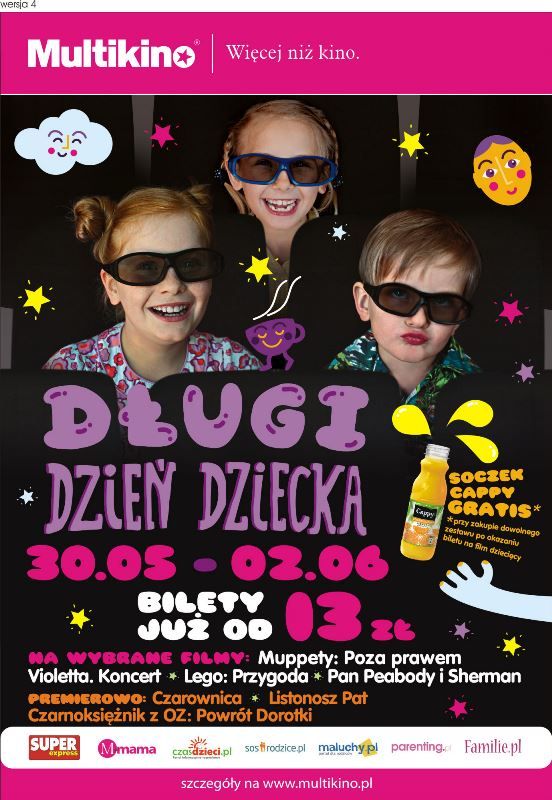 Czterodniowy Dzień Dziecka w Multikinie
