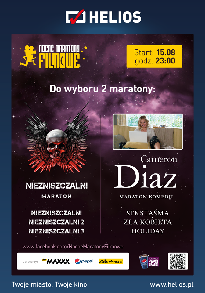 Dwa super maratony jednej nocy w kinach Helios! 