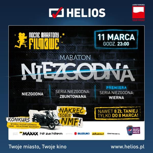 Maraton Niezgodnej w kinach Helios