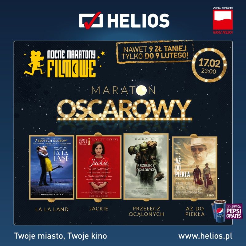 Maraton Oscarowy w kinach Helios