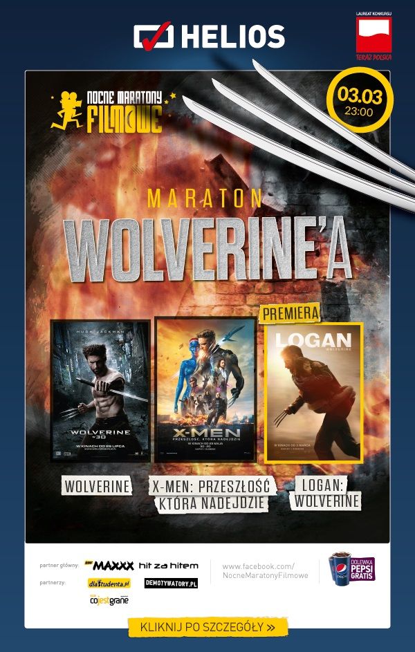 Maraton Wolverine&#39;a w kinach Helios