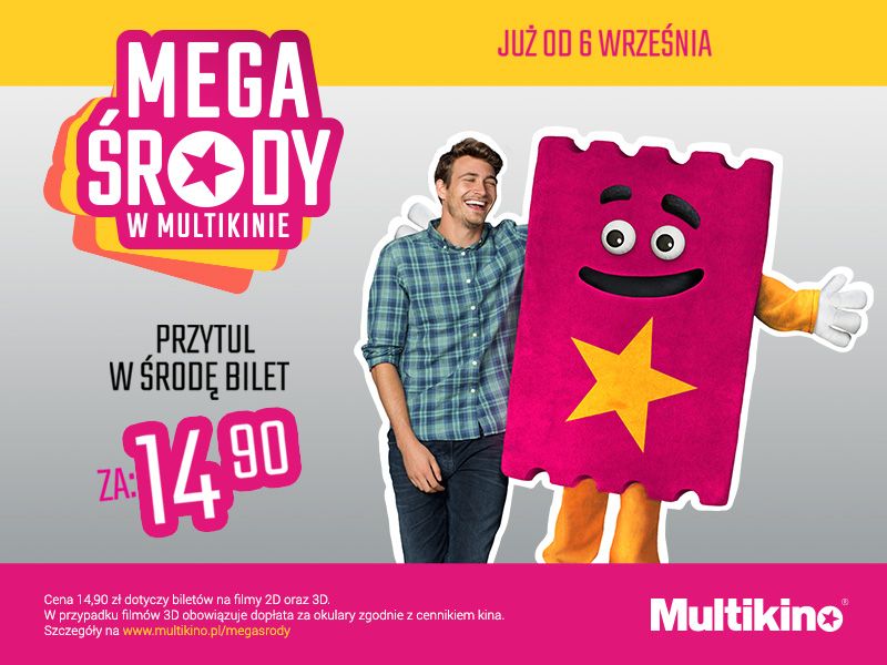 MEGAŚRODY w Multikinie z biletami za 14,90 zł