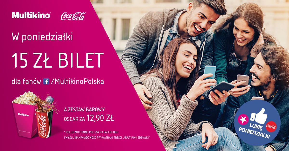 Multiponiedziałki, czyli bilety za 15 zł w Multikinie