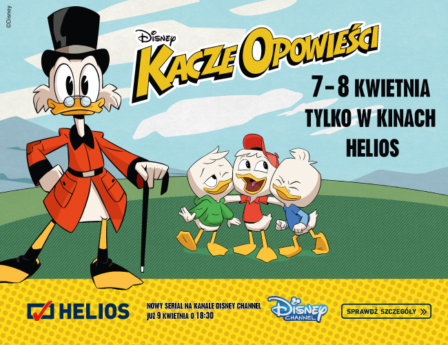 Przedpremierowe pokazy nowego serialu Disney Channel &#8222;Kacze Opowieści&#8221; w kinie Helios 