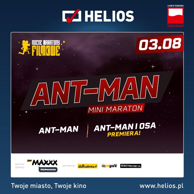 Mini Maraton Ant-Mana w kinach Helios