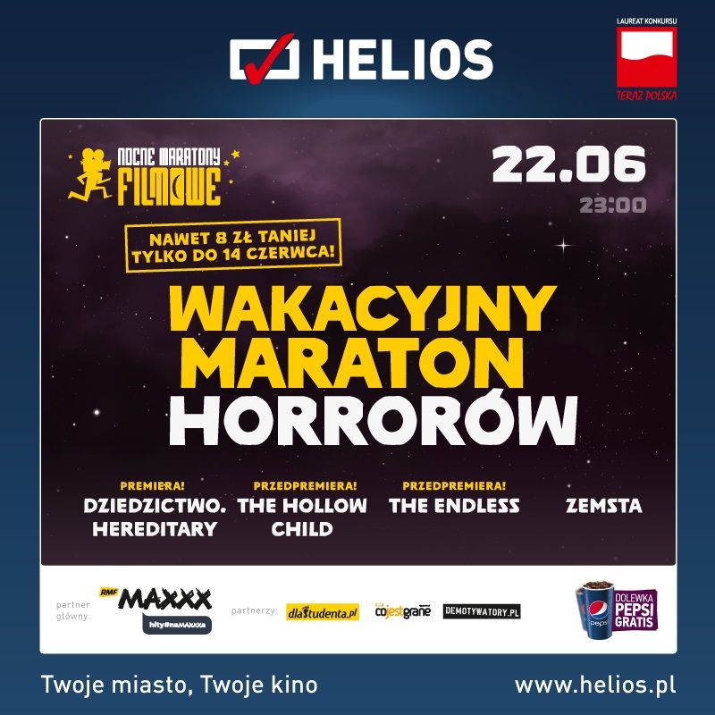 Wakacyjny Maraton Horrorów w kinach Helios