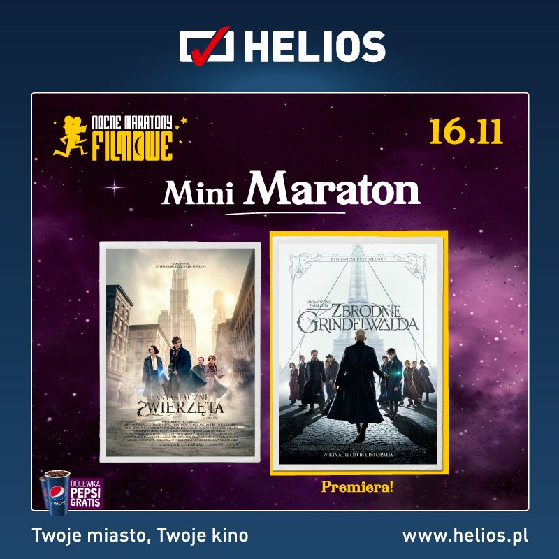Mini Maraton Fantastycznych Zwierząt w kinach Helios