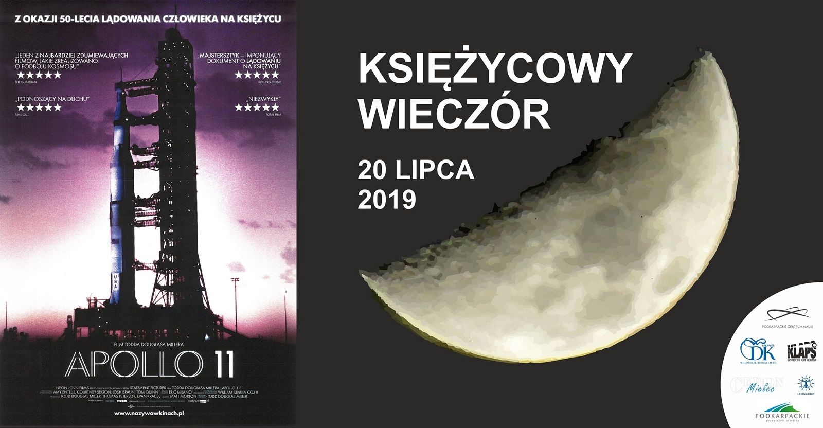"Księżycowy wieczór" z premierą filmu "Apollo 11"
