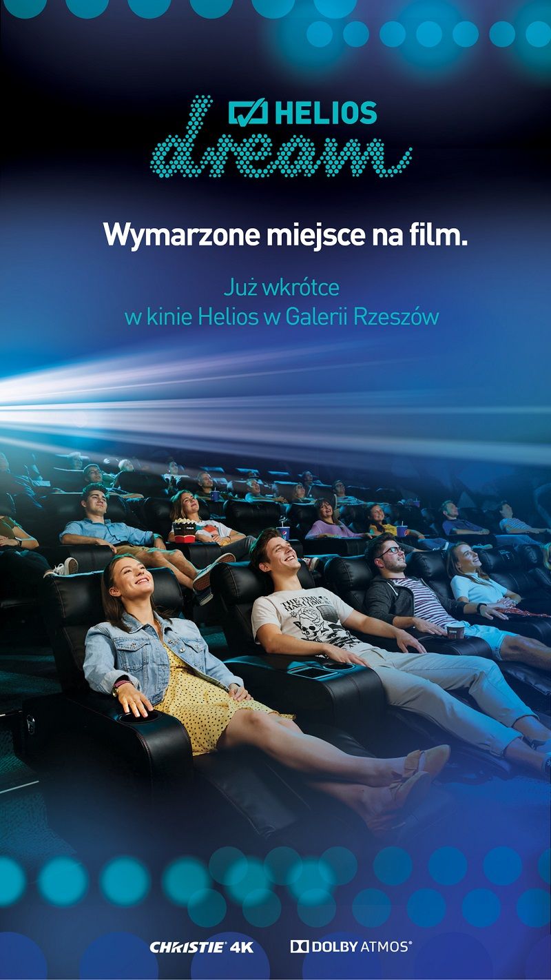 Helios otwiera wyjątkową salę kinową "Dream". Będą elektryczne fotele i nowoczesna technologia