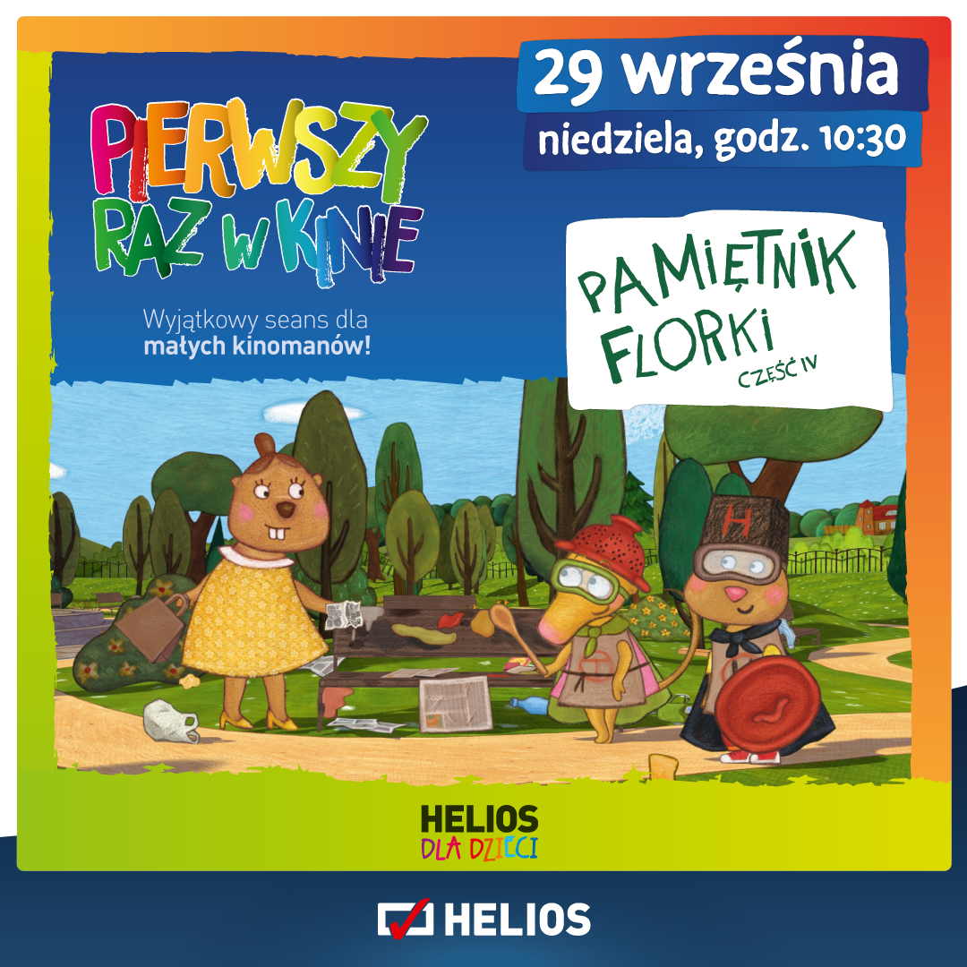 Helios zaprasza najmłodszych kinomanów na "Pierwszy raz w Kinie"
