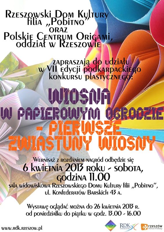 Wiosna w papierowym ogrodzie