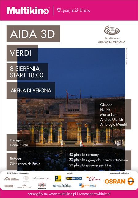 &quot;Aida 3D&quot;  - słynna opera w nowej technologii kinowej