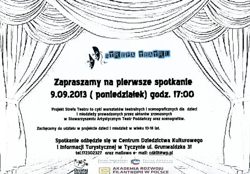 W Tyczynie rusza Strefa Teatru