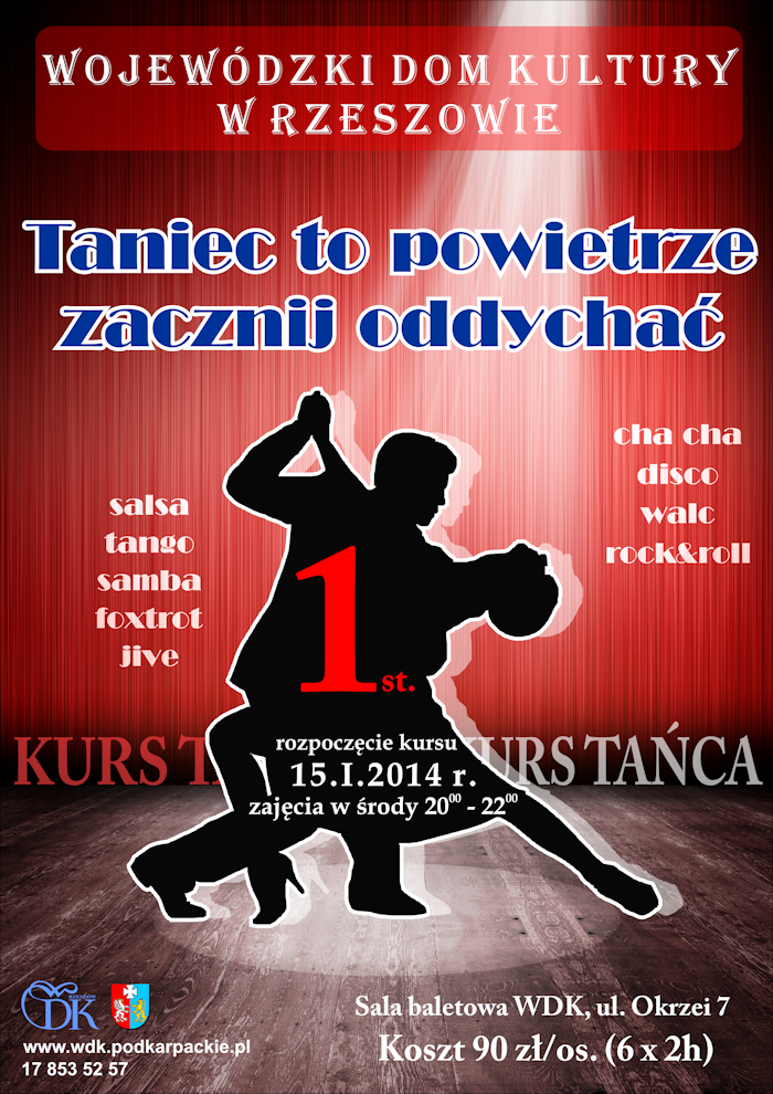 Wojewódzki Dom Kultury zaprasza na Kurs Tańca I-go stopnia