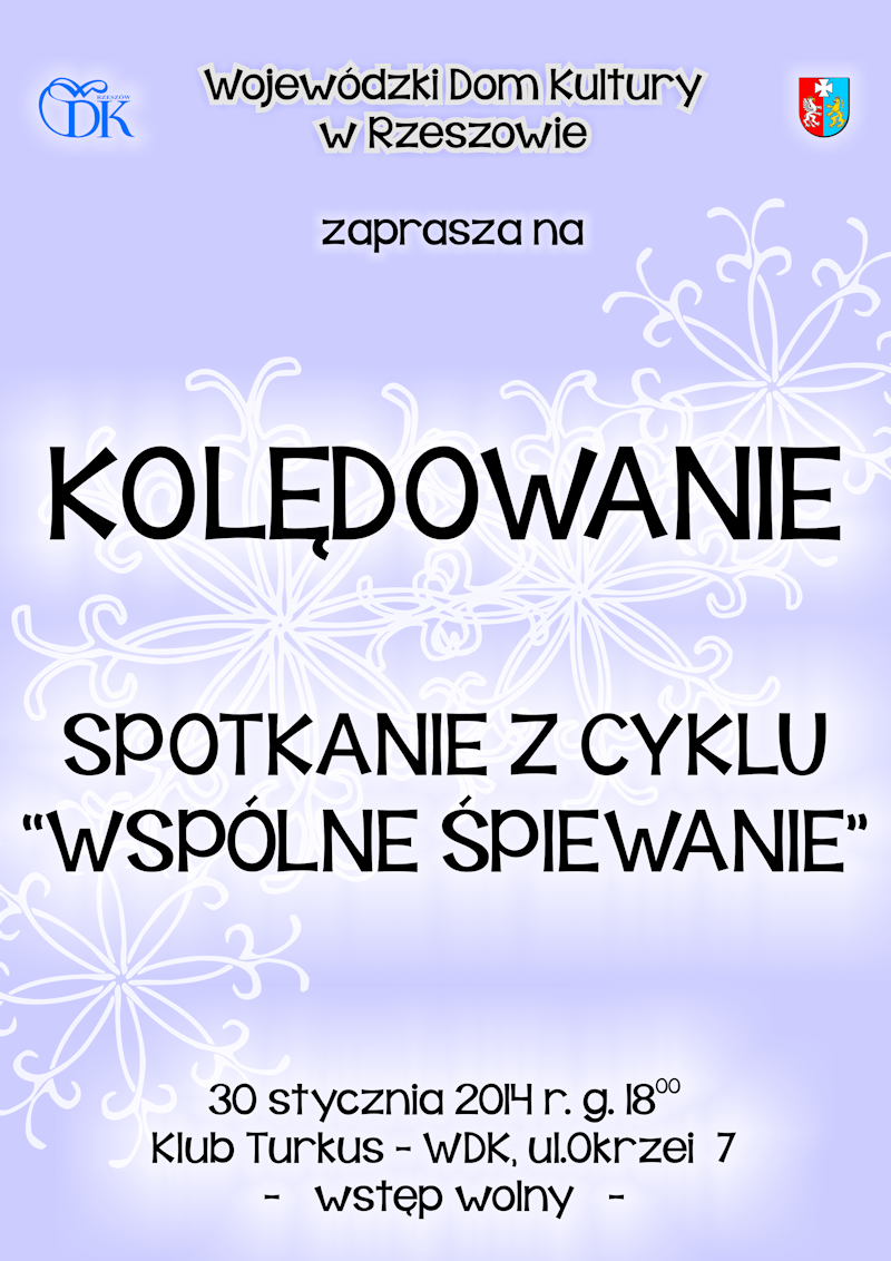 Kolędowanie &#8211;spotkanie z cyklu &#8222;Wspólne śpiewanie&#8221;