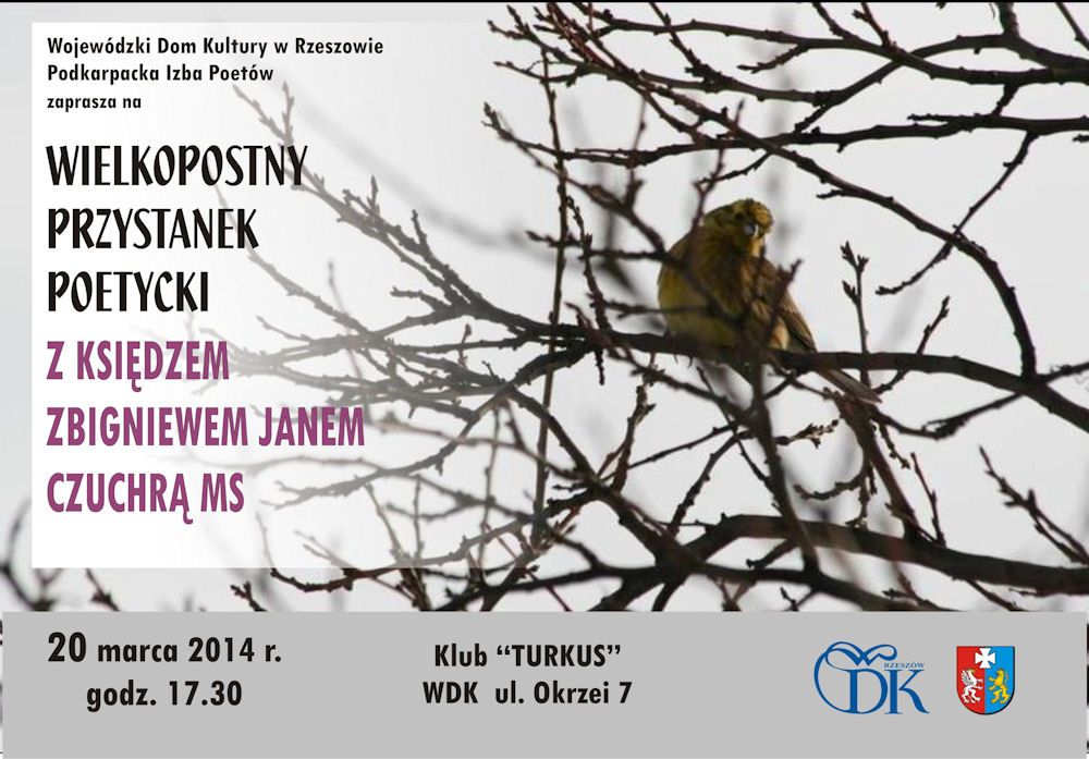 WDK w Rzeszowie zaprasza na przystanek poetycki 