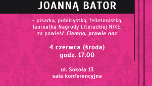 Spotkanie z Joanną Bator