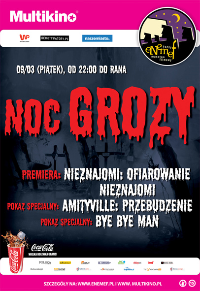 ENEMEF: Noc Grozy z trzema premierami