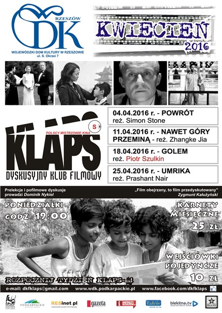Kwietniowy repertuar DKF Klaps