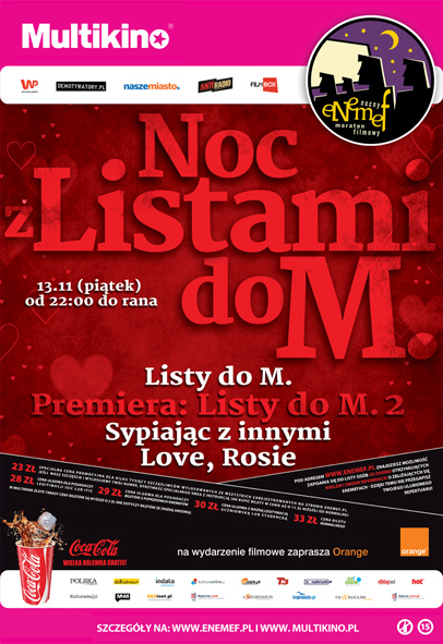 ENEMEF: Noc z Listami do M. z premierą "Listów do M. 2"
